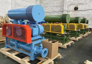 5.5-22kw Small Roots Blower Tri Lobe Cast Iron for Pressing Machine