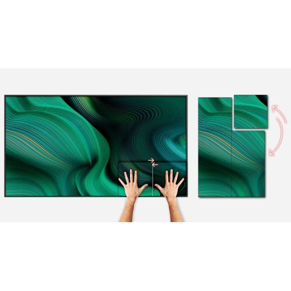 Outdoor LED Poster Screen with IP65 Waterproof 5500-6500nits Brightness and 3840Hz Refresh Rate for Advertising