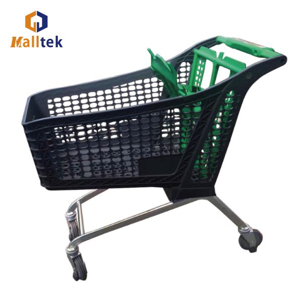New Desigh 130 Liters Half Plastic Supermarket Shopping Trolley