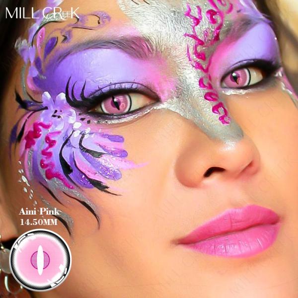 Вампир страшный хеллоуин контактирует красный черный розовый пурпур 14.5mm