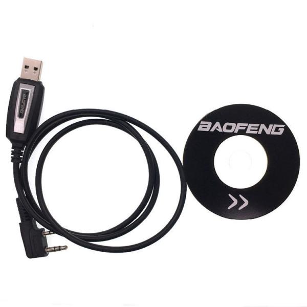 Baofeng BF Analog Walkie Talkie K Port Driver CD Software data line for UV82 UV 5R 888s UV5R