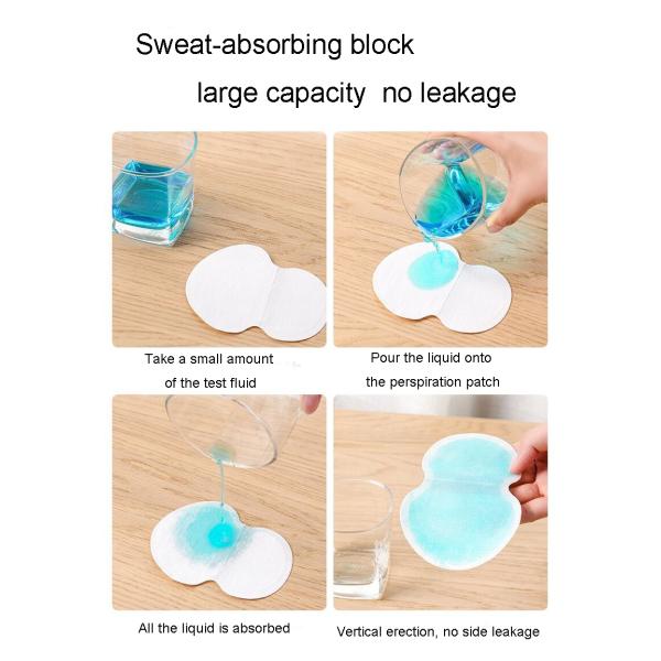 White Disposable Armpit Under Arm Absorbent Pads Cotton Anti Sweat Pad for 11*9.5cm/12.5*9.5cm/12.5*11cm