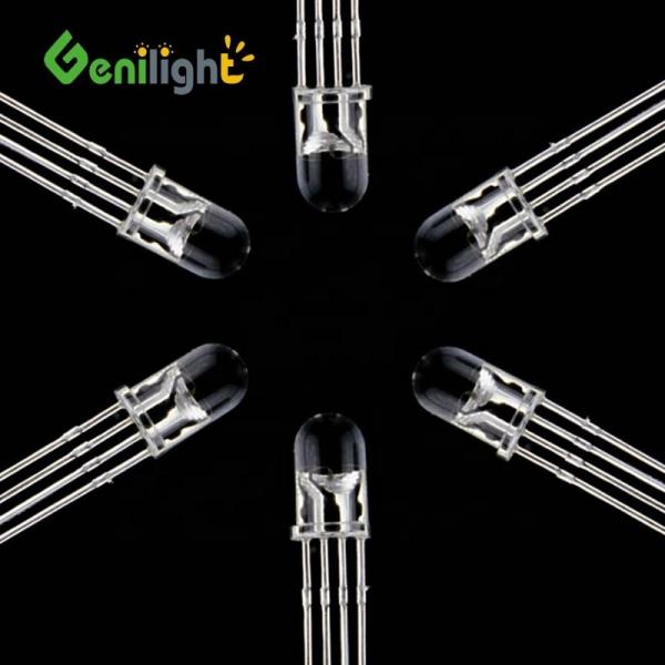 Clear 3mm/5mm/8mm/10mm LED Diode with Ultra Bright 4-Pin Round Top Emitter Description -