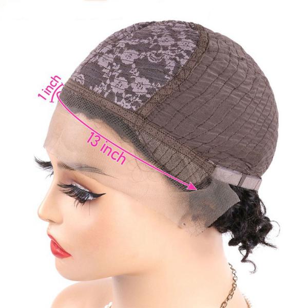 Double Drawn Free Part Cap Size Average Size Curly Wigs Suitable Dying Colors ALL COLORS