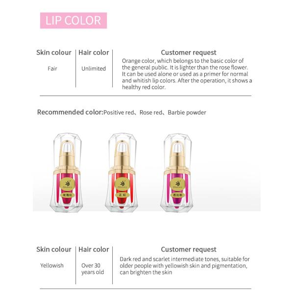 Чернила татуировки брови 60 g микро- установили постоянные пигменты макияжа 60g