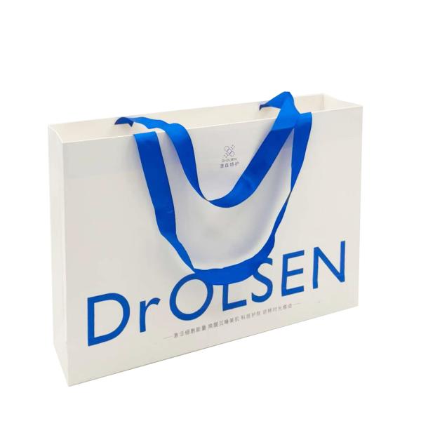 Beauty Gift Cosmetic Packaging Box Blue Makeup Box With Compartments