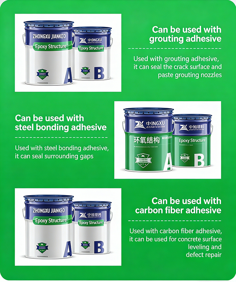 Wholesale Bridge Grade Epoxy Sealing Edge Repair Adhesive Two Part Epoxy Sealant for Concrete Structure Edge Sealing Protection