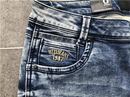 Fashion Mens Denim Jacket And Jeans / Stretch Knit Denim Jeans TW72528
