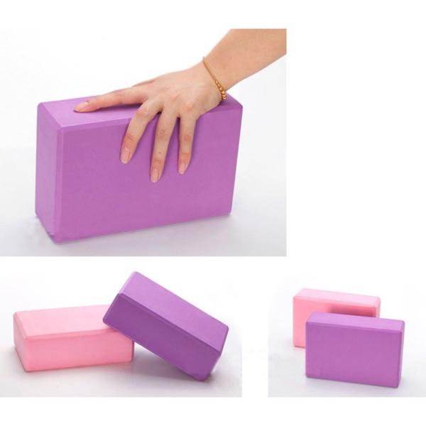 Lightweight Yoga Exercise Blocks Stretching Aid Gym Pilates Training Fitness Equipment