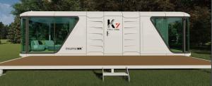 Facilities de luxe Container Capsule House avec une plaque d'acier galvanisée