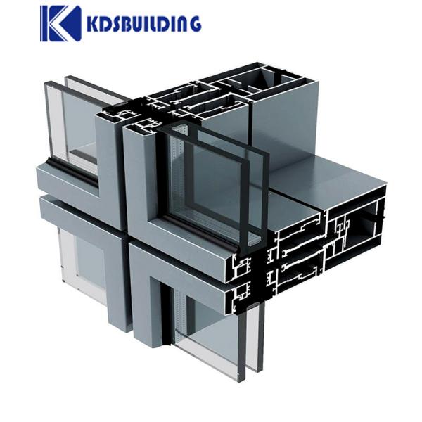 Grúa de cristal de rascacielos de aluminio, pared de cortina de cristal con aluminio