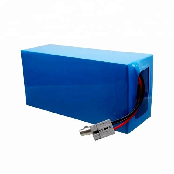 67Ah 48V 18650 Lithium Ion Battery Pack Dual Output DC Charging Jack + White 2P Male Connector for Outdoor Power Equipment, CE China Manufacturer