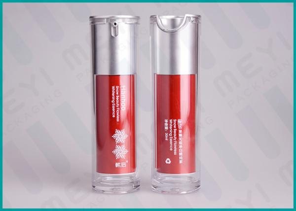 Nenhuma garrafa mal ventilada da bomba do escapamento para os cosméticos pessoais 15ml 30ml 40ml 50ml dos cuidados com a pele