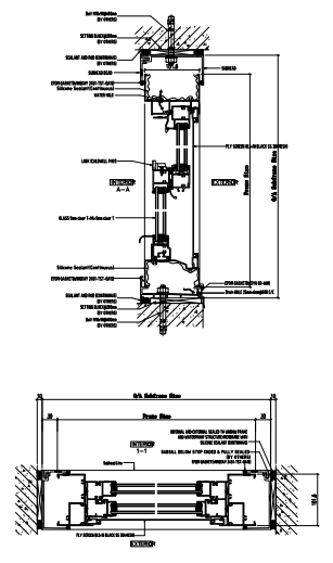 Non Thermal Break Custom Double Hung Windows Vertical Slide For Industrial Ventilation