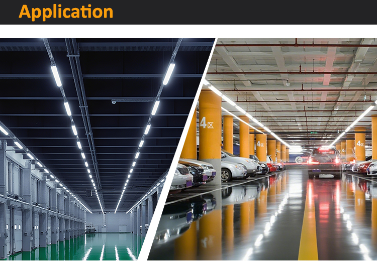 IP65 Waterproof Triproof LED Batten Light with 50000 Hours Lifespan and Dimmable Function for Commercial Use