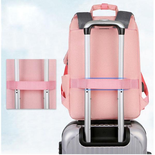 41cm Student Lap Top Ruck Sack Black Travel Backpack Rucksacks With USB Outdoor