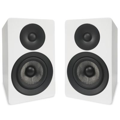 Compact 2 Way Bookshelf Speakers 4 Inch Surround Sound Woofer Speakers For Home Theater