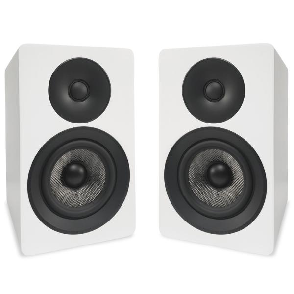 Compact 2 Way Bookshelf Speakers 4 Inch Surround Sound Woofer Speakers For Home Theater