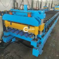 Euro machine de Q 4m/Min Roof Tile Roll Forming froide pour le panneau galvanisé en acier de couleur