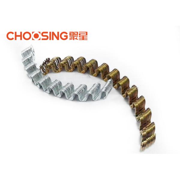3.4mm Zinc Plating Zig Zag Chair Springs , Upholstery Tension Springs Silver 20
