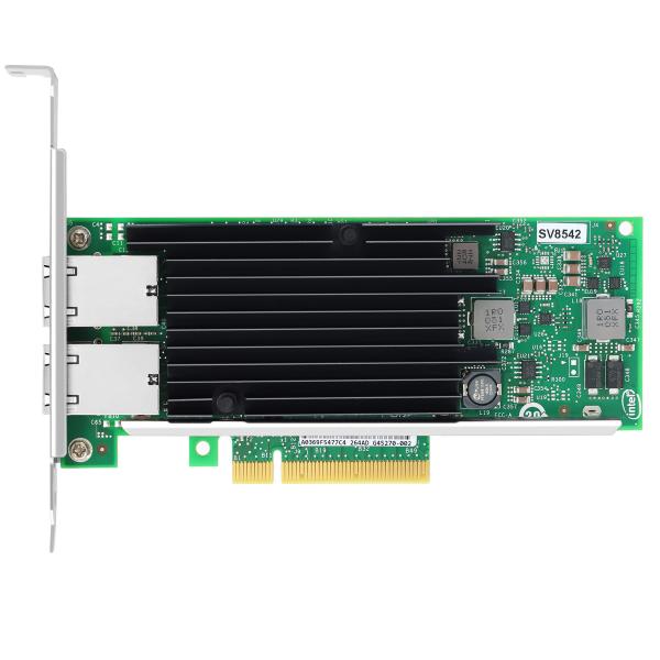 Adaptateur d'interface réseau X540T2 SV8542 PCIe V2.1 X8 Lanes RJ45 à double port