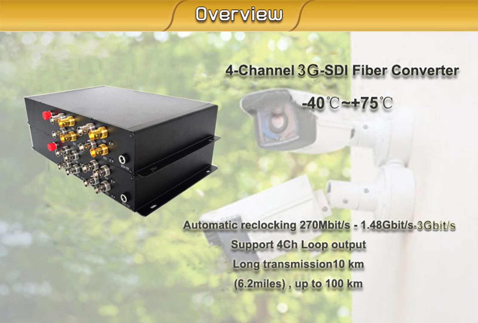 видео ПК 1550nm 3G SDI FC над режимом конвертеров 1080P волокна одиночным