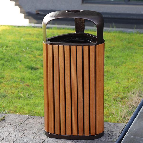 Waste Bin Manufacturer Outdoor Round Stainless Steel Trash Can