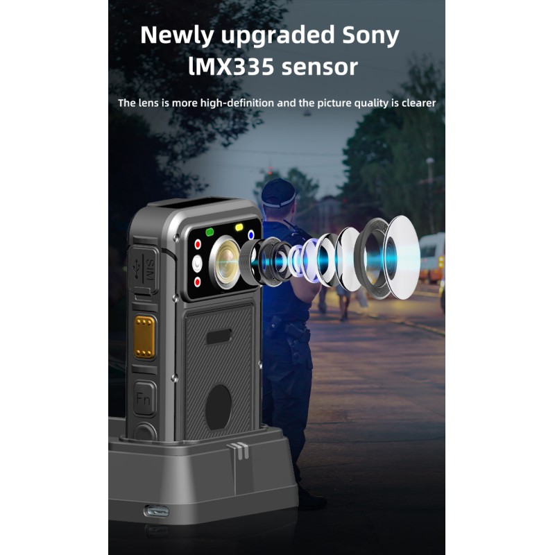 Factory Direct 4G Body Worn Camera 2K 42MP HD Body Camera with Wifi GPS BT IP65 Waterproof Video Recorder Camera