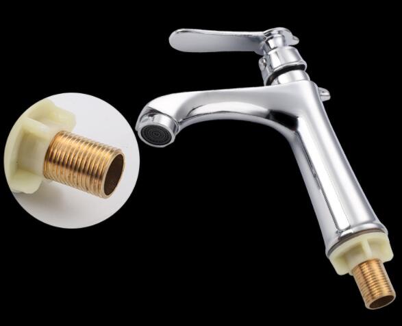 Оцинковывайте рукоятку рычага стильный таз выстукивает одиночный Faucet Chrome Bathroom отверстия