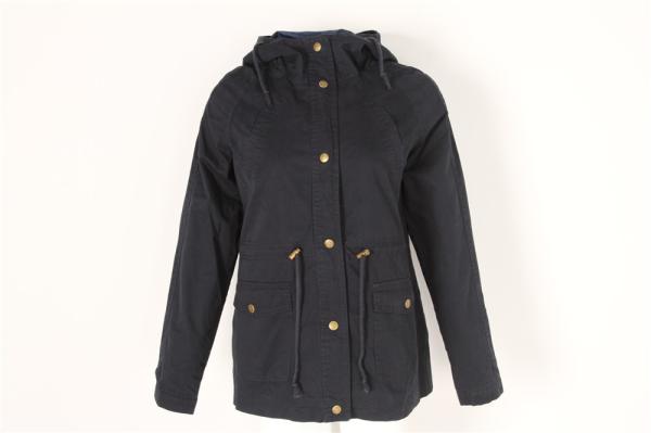 Ladies longline COTTON parka, Women's cotton coat, Very Washed, Chic style