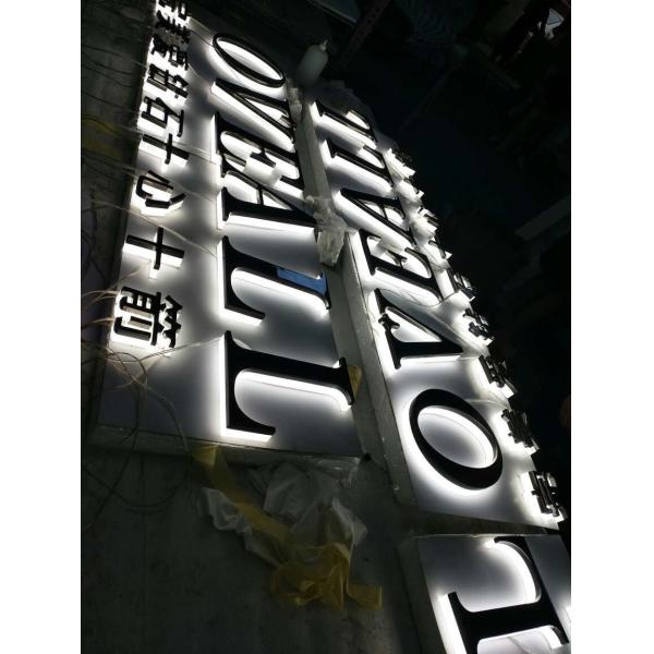 10000K Backlit Channel Letter Signs 25.4mm Depth For Business