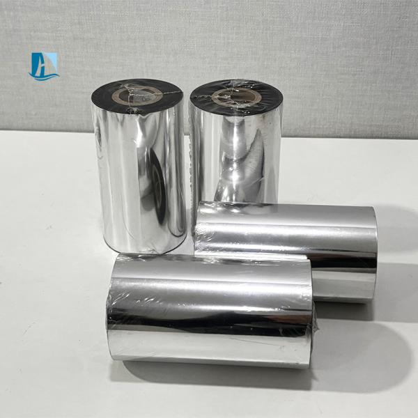 Custom Size Thermal Transfer Ribbon for Flat Heat Label Printer Ink Side Customerized