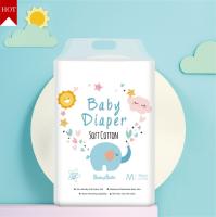 Manufacturer of Wholesale Newborn White Cotton Biodegradable Soft Baby Disposable Diaper