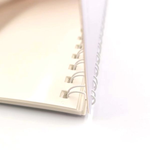 Custom A5 Softcover Spiral Bound Reusable Sticker Book with 100 Double Sided Pages Silicone Release Paper