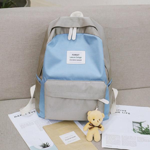 2018 summer new harajuku fresh contrast color student fashion pack Korean version fashionable simple backpack