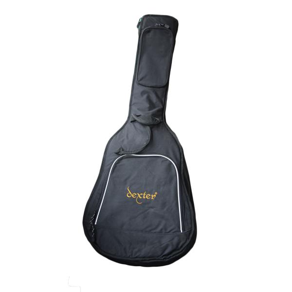GC08 Dexter Brand 42” 600D Black Oxford Fabric Musical Instrument Cases With Two Accessory Bag