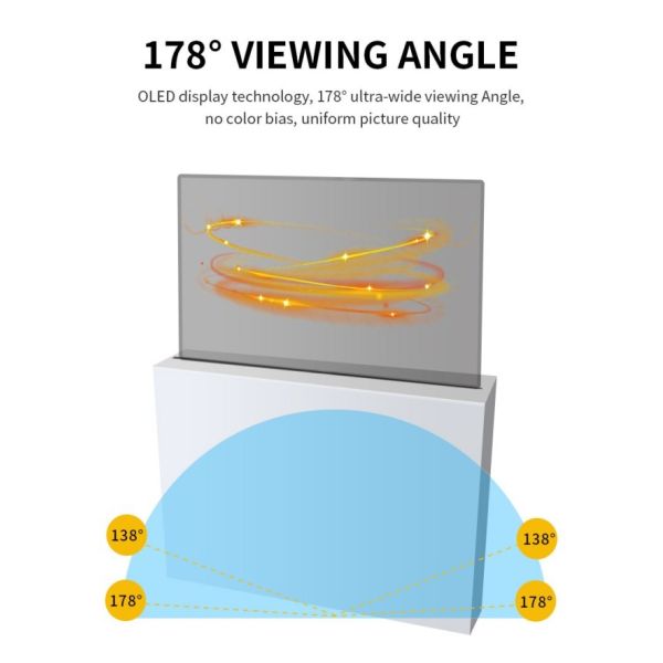 30 Inch Transparent OLED 1920 * 1080 High Contrast Flexible Transparent OLED TV Digital Signage and Display Screen