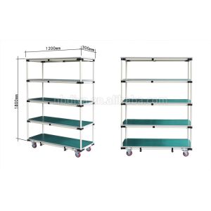 Main mobile de chariot de chariot à tuyau maigre coloré poussée des pièces automobiles