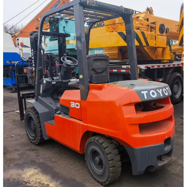 3000 kg Weight Used Toyota FD30 Forklift with Clamp Side Shift Moving Left and Right