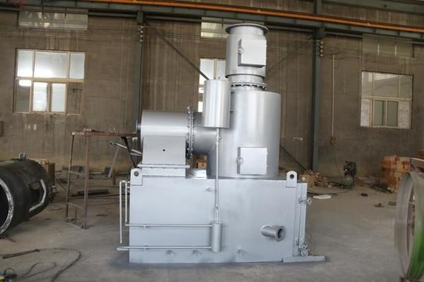 Smokeless Small Pets Animal Crematory For Hospital Medical Waste Incineration And Garbage Manufacturing Plant In Grey