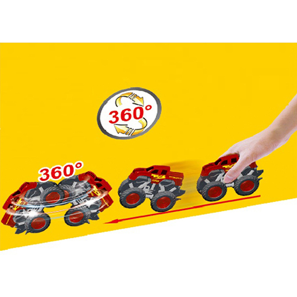 Mini Pull Back Monster Trucks Children's Play Toys Friction Vehicle Big Wheels