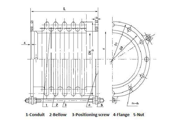 Stainless Steel Marine Bellows Pipe Expansion Joint CBM33-81 ISO 9001