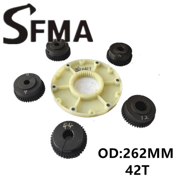 262MM 42Teeth Plastic Coupling Connection Plate