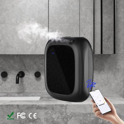 Hoteis comerciais WIFI Smart Diffuser de perfume Mural Montado 200ml Nebulizer sem água Mini portátil Diffuser de perfume de óleo de mesa