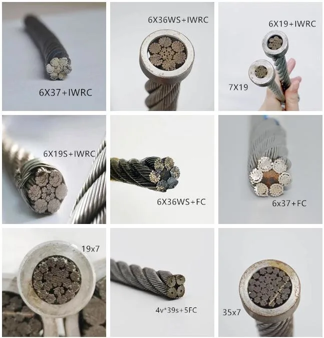 6x19+FC оцинкованная стальная проволока 6 мм 8 мм 10 мм