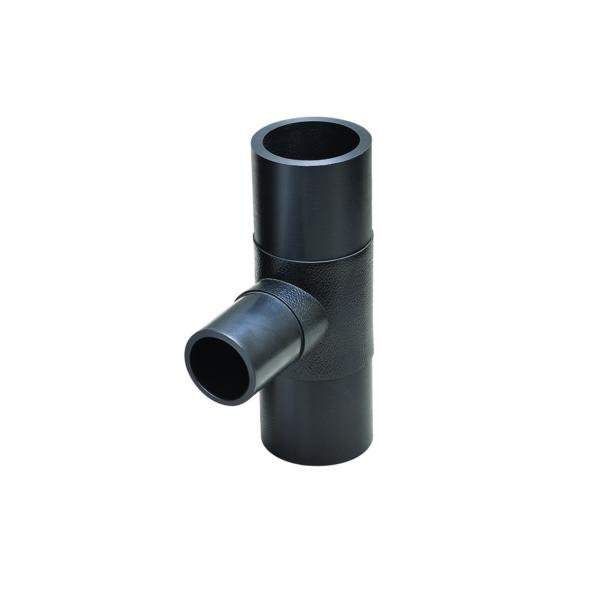 PE DN63-DN315 SDR11 SDR17 SDR17.6 Butt Fusion Reducing Tee Pipe Fitting