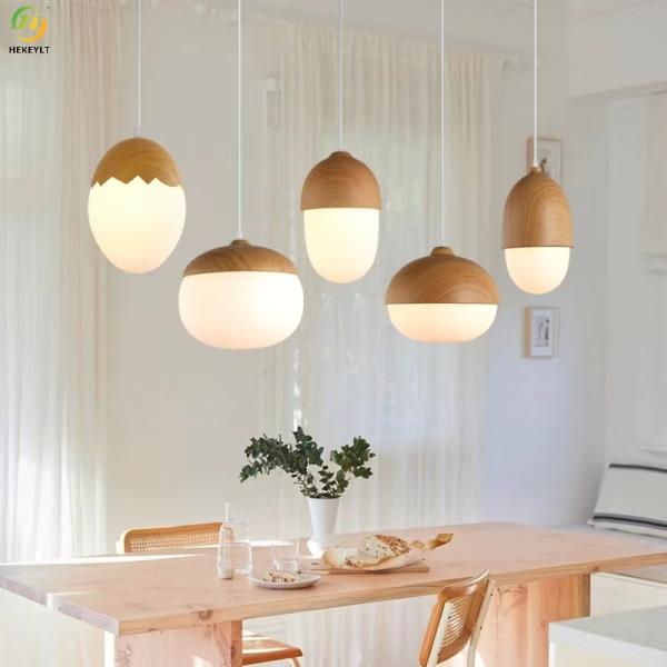 11cm Led Verre Pendant Light Modern Simple Creative Bar Single Head Nut