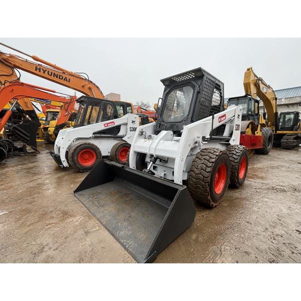 Использованный Bobcat S300 Mini Skid Steer Loader, подержанный Bobcat Skid Loader 1m3 60KW