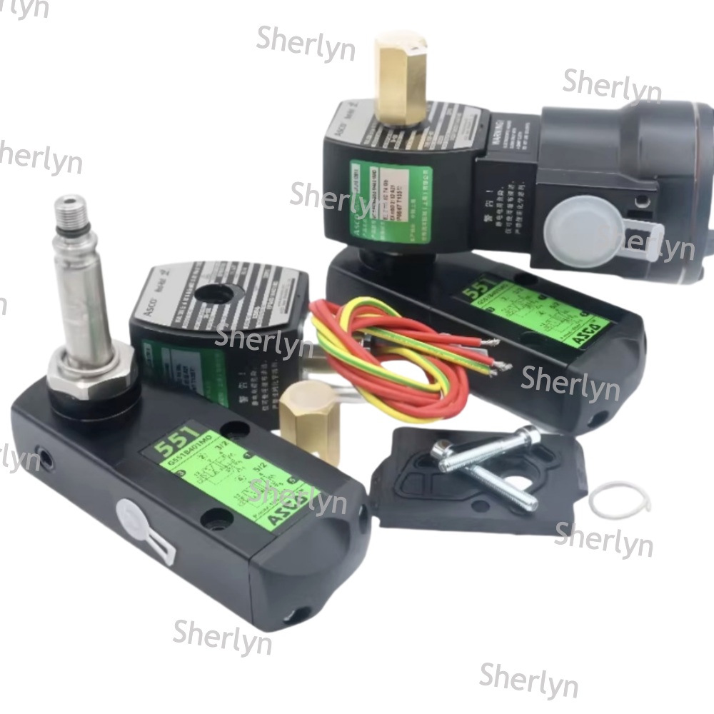 ASCO SCB320B174 Industrial Electromagnetic Valve Corrosion Resistant Material Chemical Process Control Applicable
