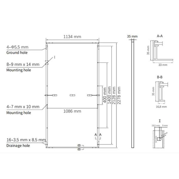 Астронергия 5Семь 540w 545w 550w 555w Солнечные батареи фотоэлектрические батареи для солнечных ферм